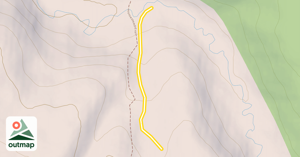 Map of Kill Bill Hill (Marathon Trail)