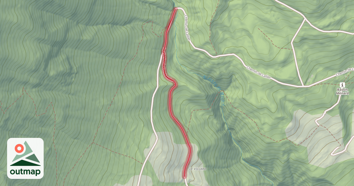 Map of La Plantaz la Combefolle