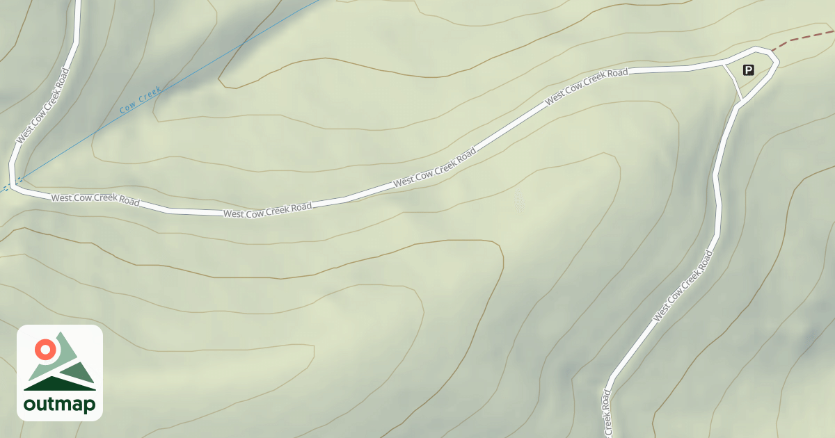 Map of (FDR) COW CREEK