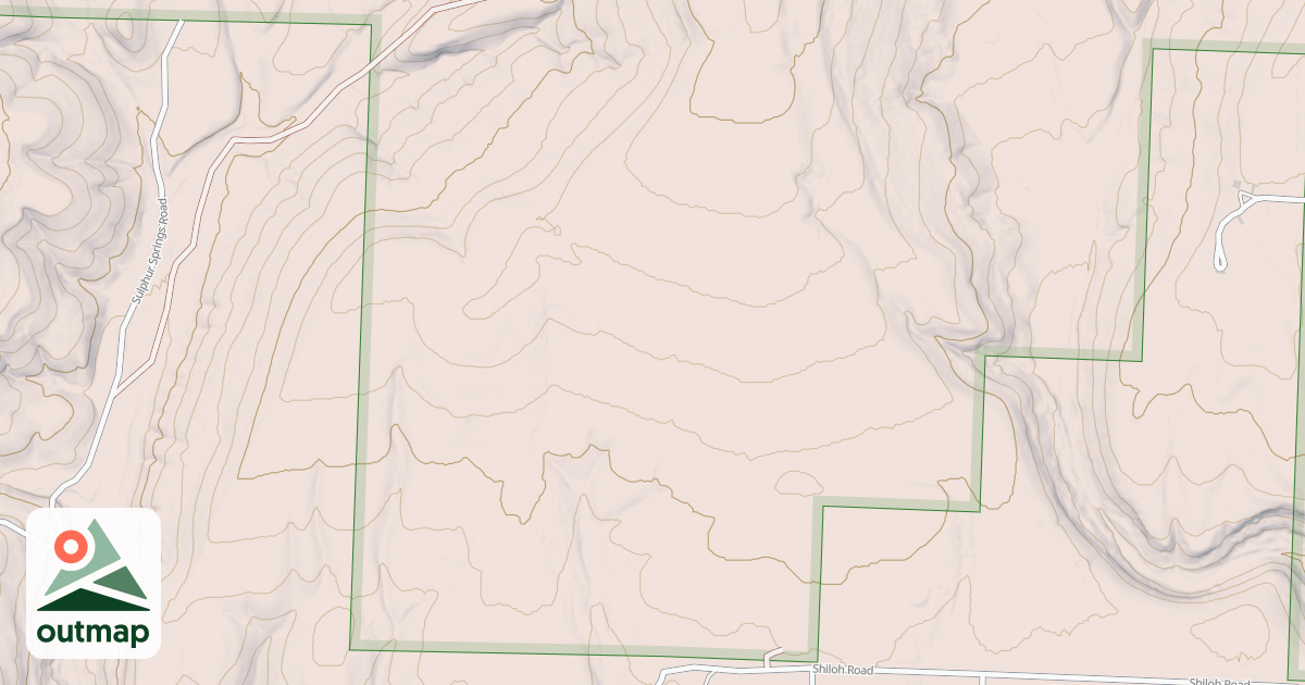 Map of SULPHUR HOLLOW SOUTH