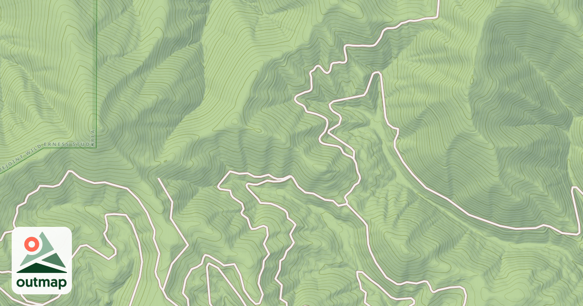 Map of (FDR) TOOK SADDLE-BARE CONE