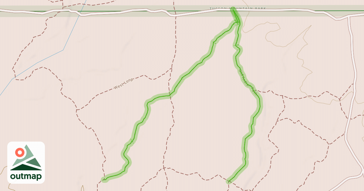 Map of Old Indian Path