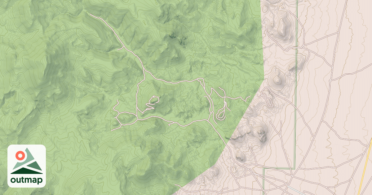Map of CORCORAN CANYON
