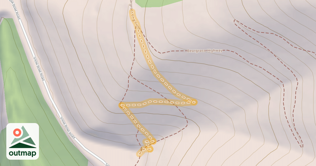 Map of Uphill Access to Paradise