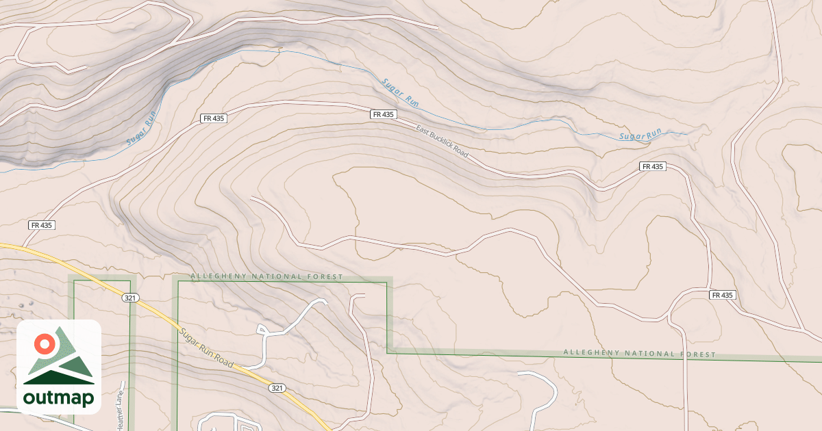 Map of E. BUCKLICK