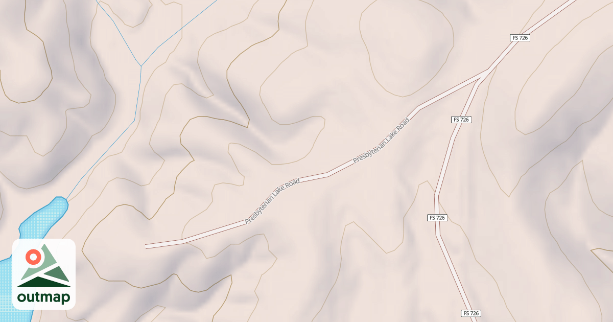 Map of PRESBYTERIAN LAKE