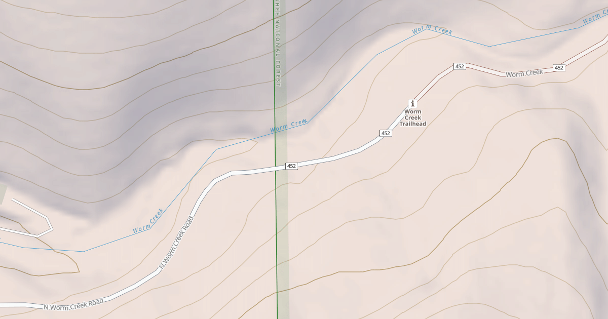 Map preview of WORM CREEK