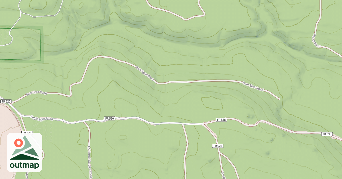 Map of BEAR SPUR