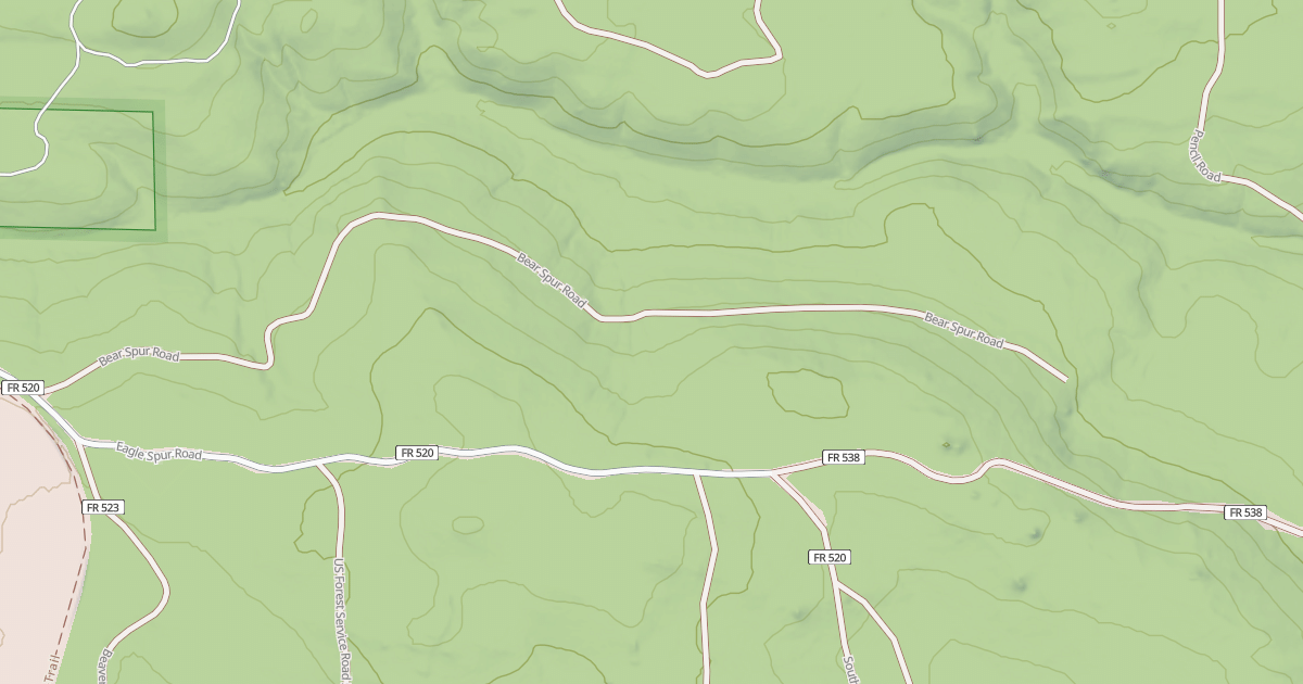 Map preview of BEAR SPUR