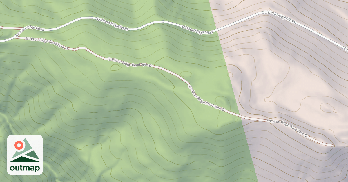 Map of ERICKSON RIDGE SPUR D