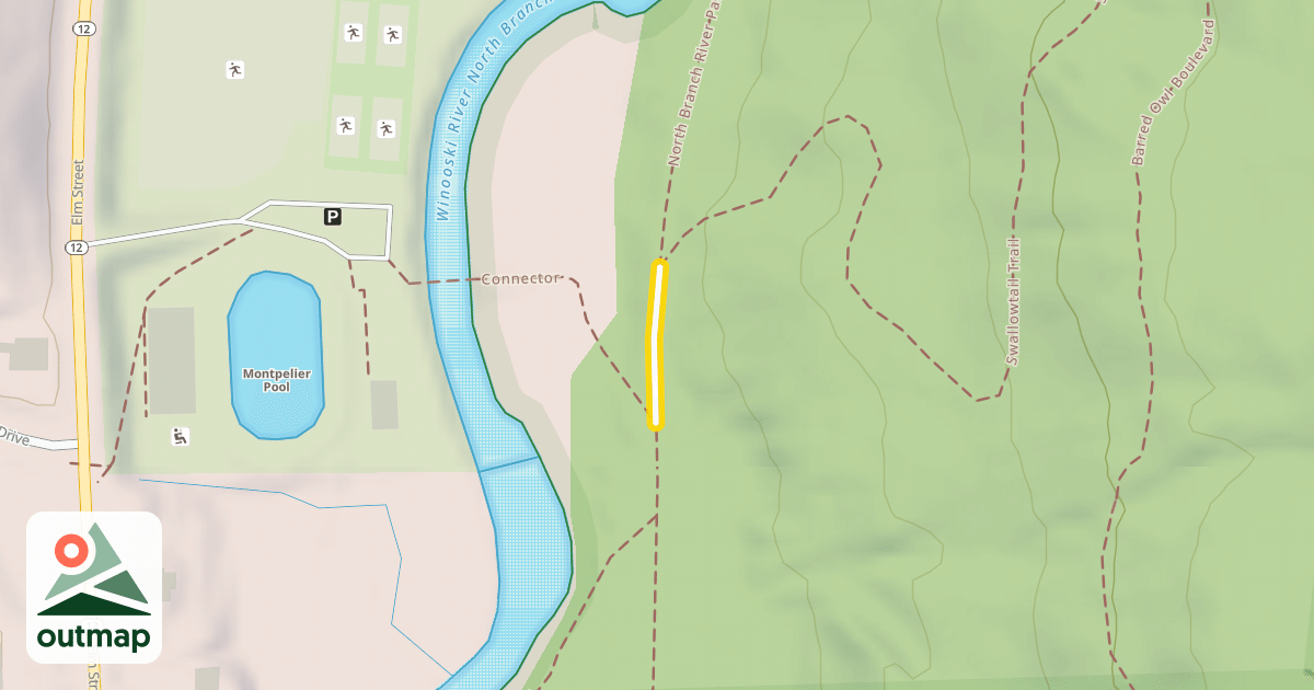 Map of North Branch River Path