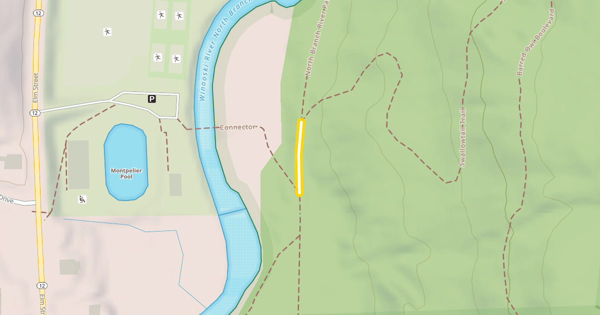 Map preview of North Branch River Path
