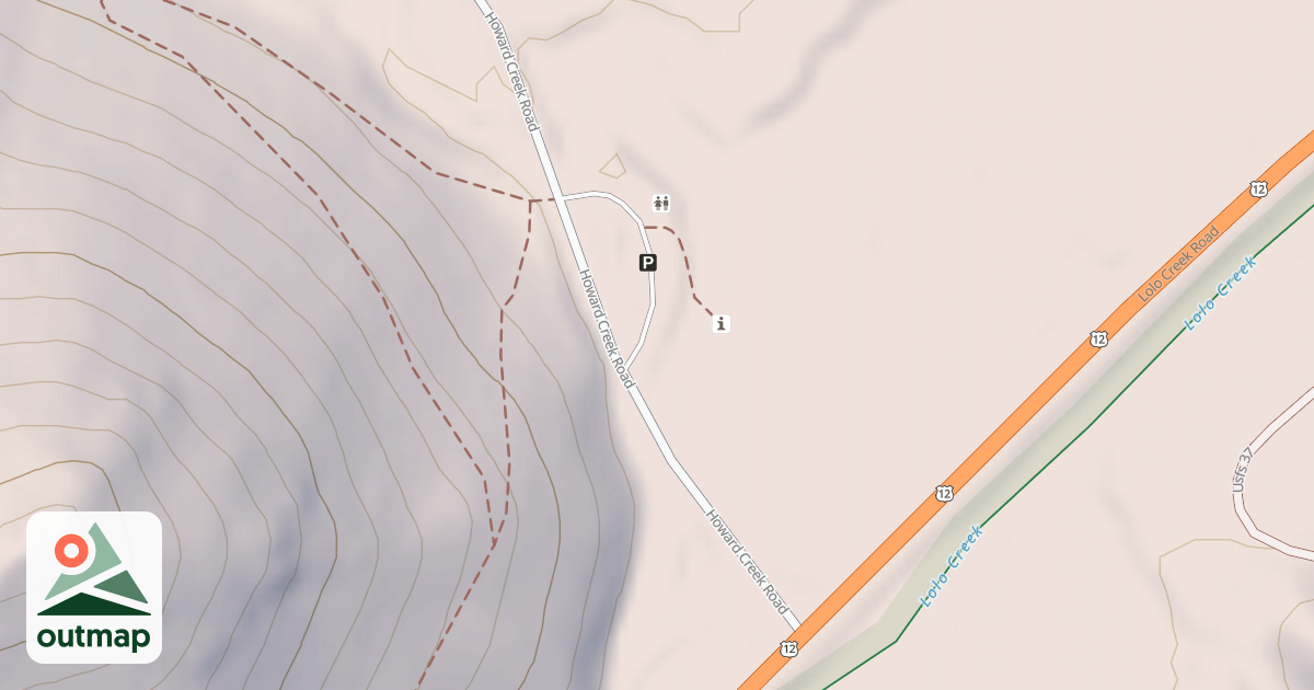 Map of Howard Creek Snowmobile Tr# 6