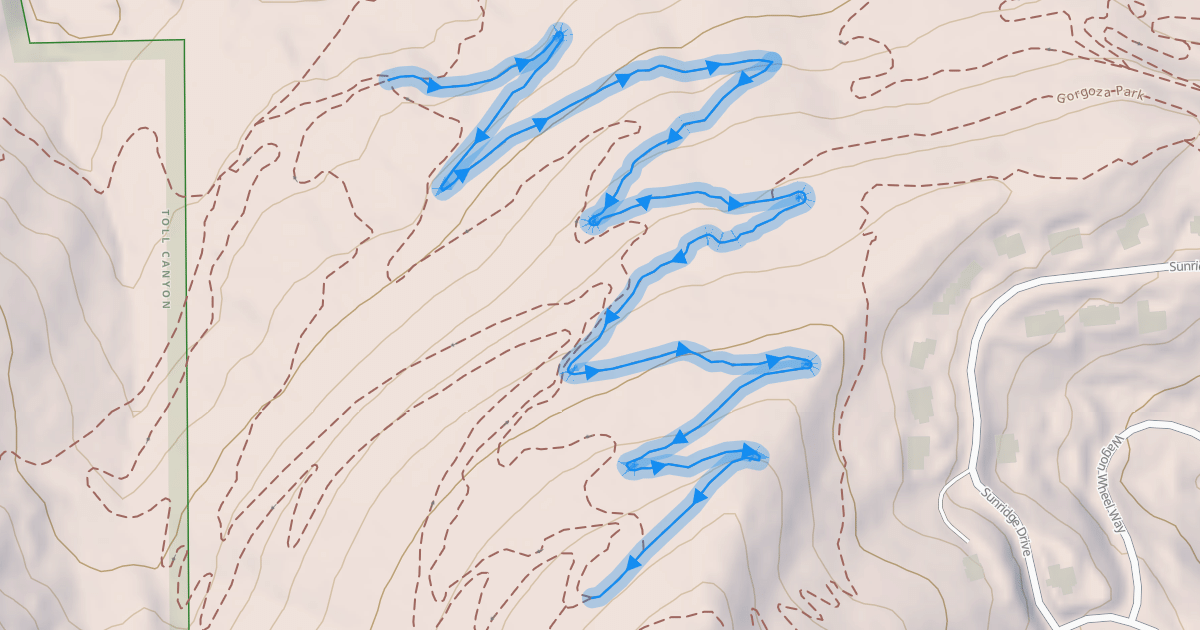 Map preview of The Up Trail