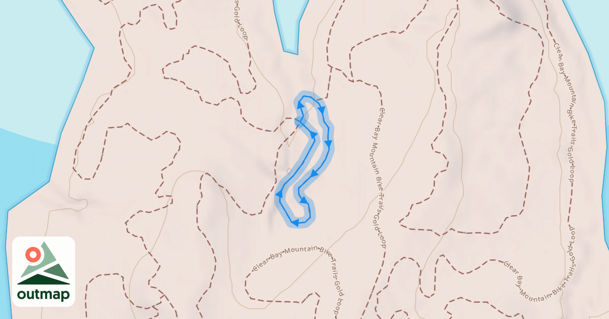Map of Clear Bay Mountain Bike Trails