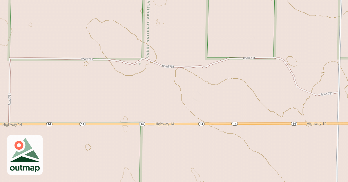 Map of ROAD 731