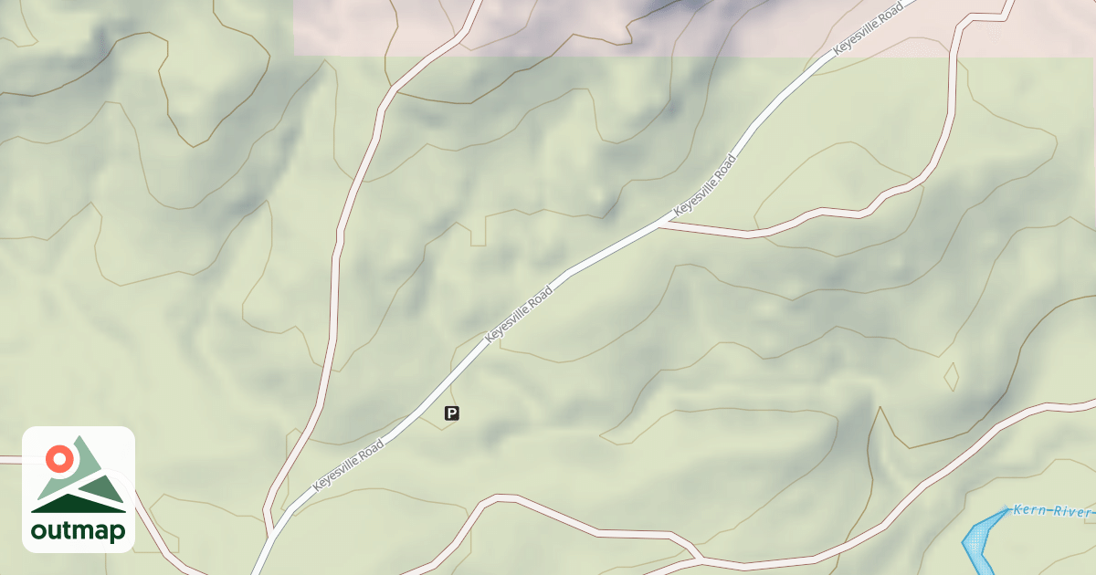 Map of 16070 Keyesville/blk Gulch Usgs Lake Isabel N