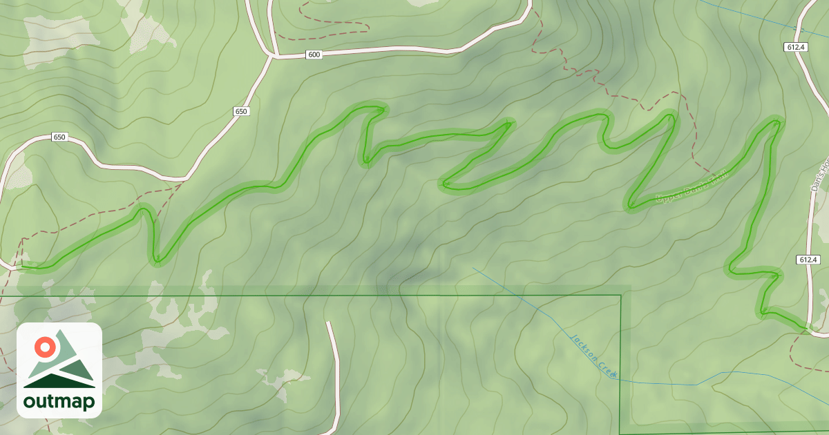 Map of Upper Dan's Trail