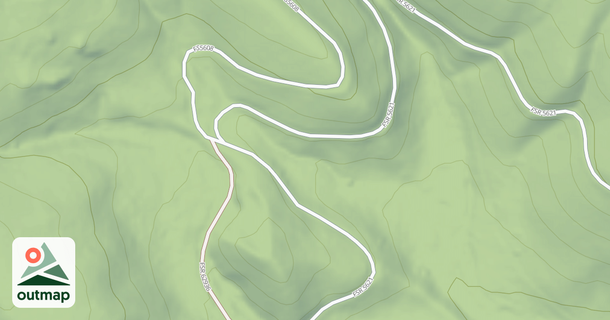 Map of (FDR) LICK CREEK