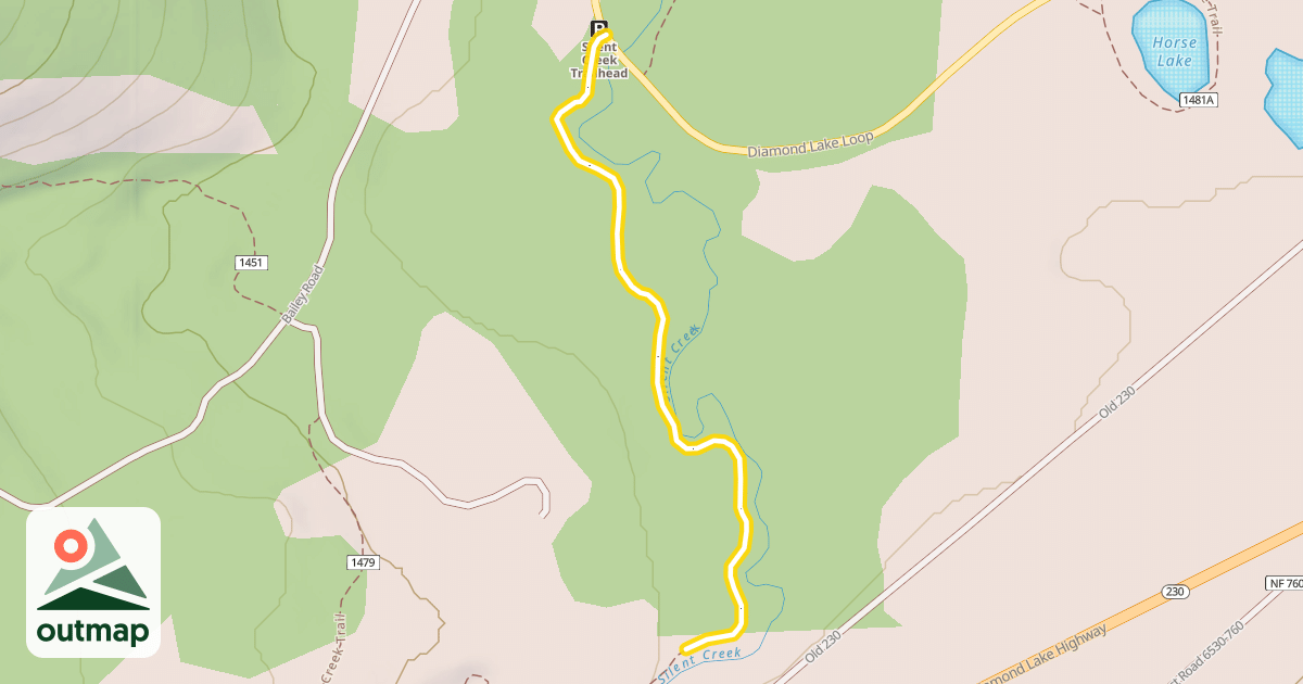Map of Silent Creek Trail