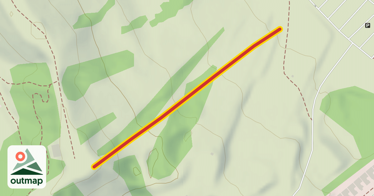 Map of Red Quad Chairlift