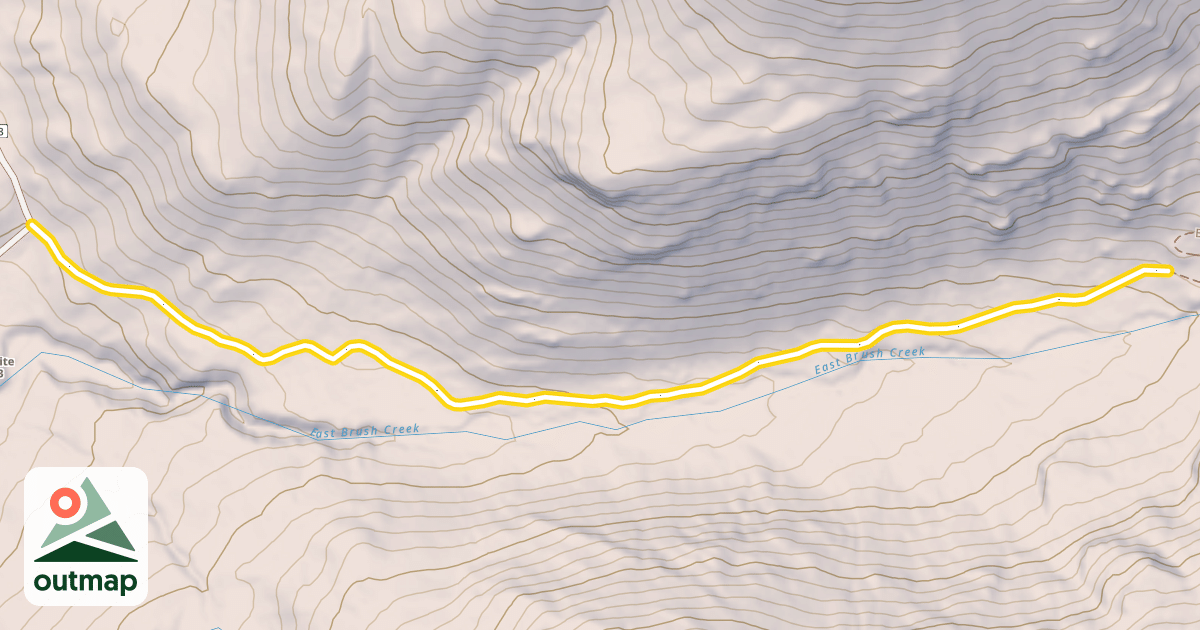 Map of East Brush Road