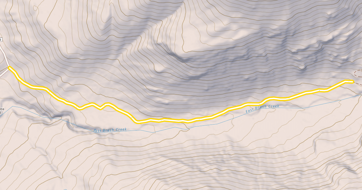 Map preview of East Brush Road