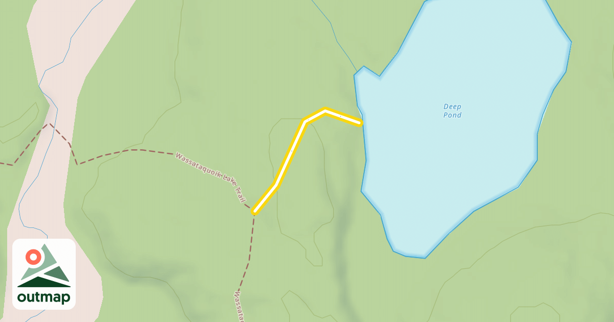 Map of Deep Pond Trail