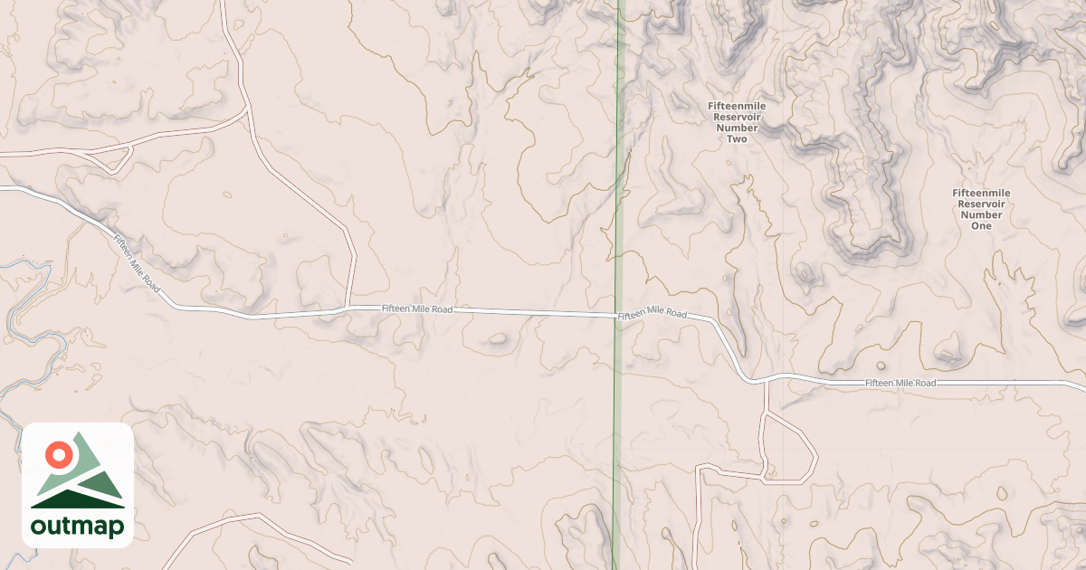Map of FIFTEEN MILE