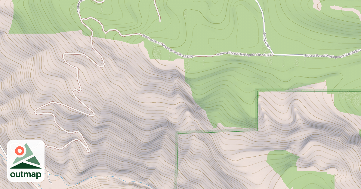 Map of USFS Motor Vehicle Use Map Roads {050525AA-A5A3-41AC-A361-F1B8C9DDD1B6}