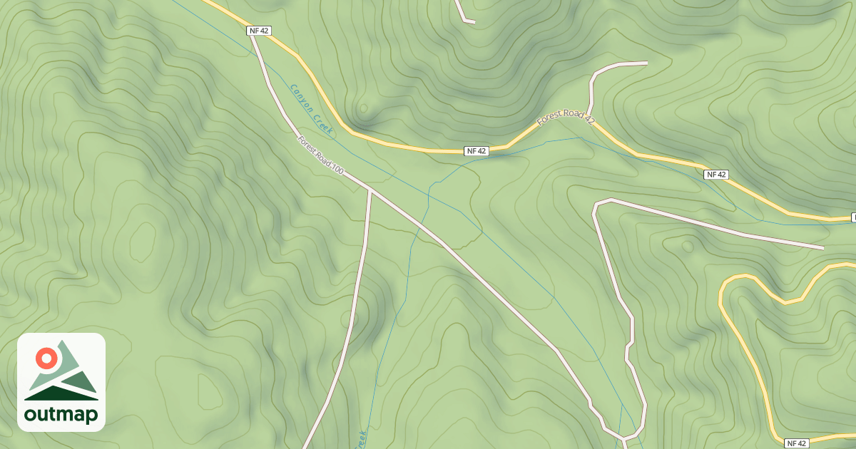 Map of USFS Motor Vehicle Use Map Roads {7D1A5C9A-43CC-42B2-8357-F6775416EA08}