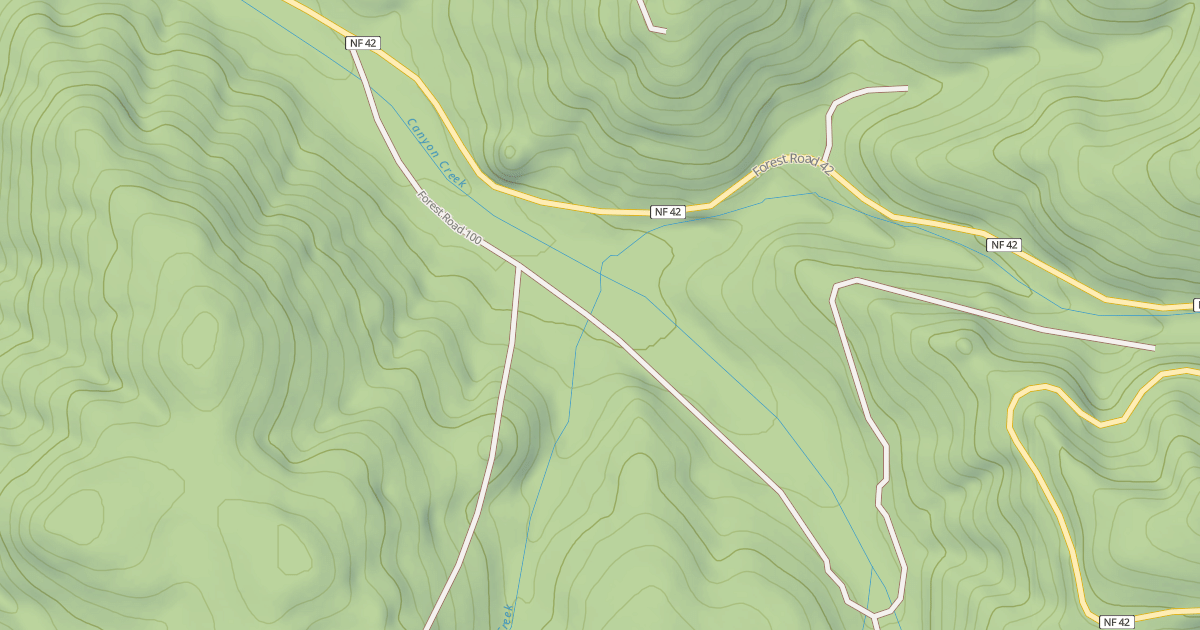 Map preview of USFS Motor Vehicle Use Map Roads {7D1A5C9A-43CC-42B2-8357-F6775416EA08}
