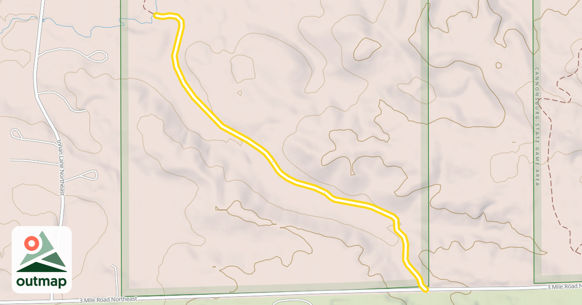 Map of Egypt Valley - Section 4
