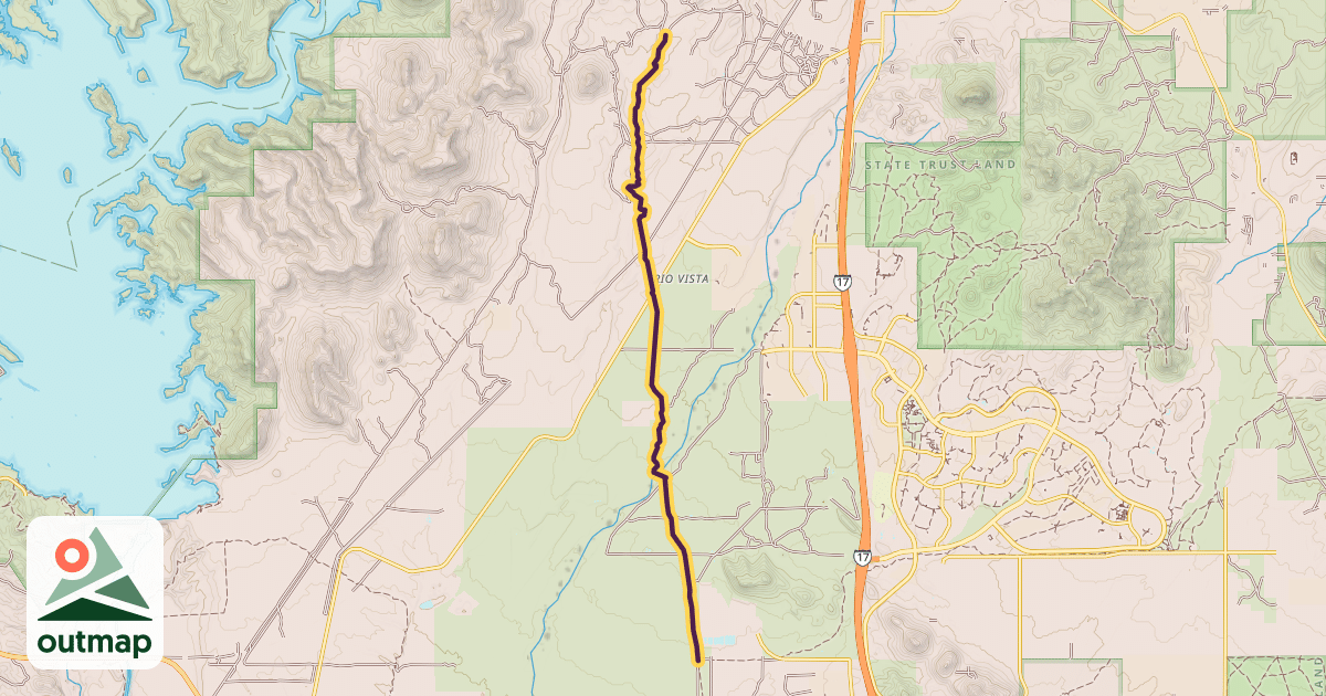 Map of Black Canyon Trail