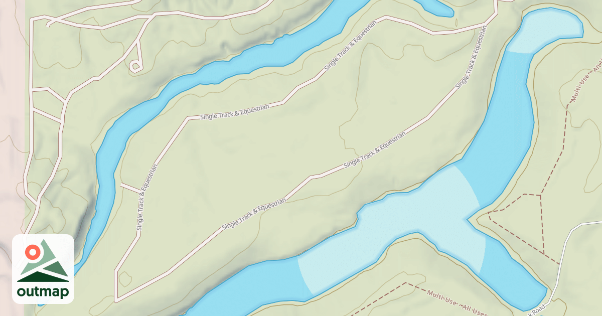 Map of Interlake State Recreation Area Trails