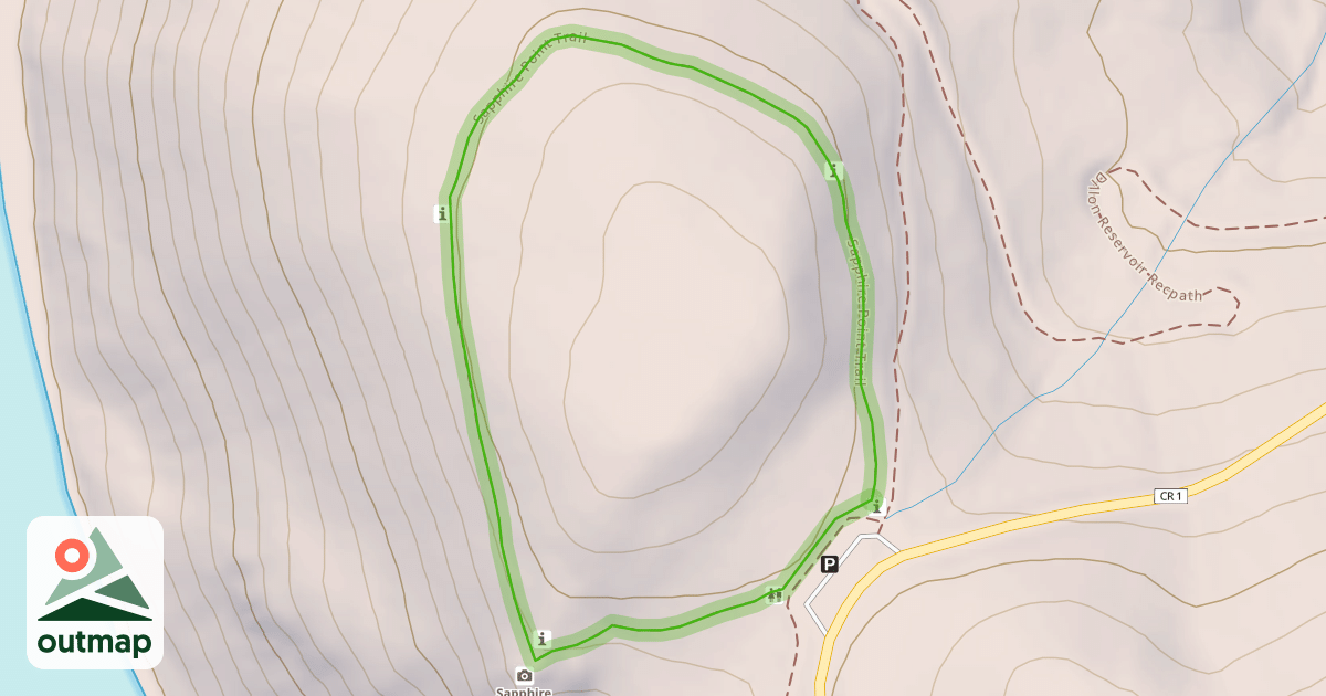 Map of Sapphire Point Trail