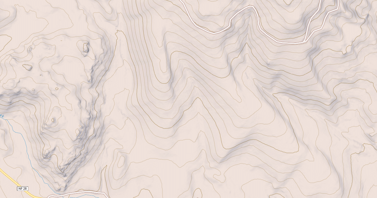 Map preview of USFS National Forest System Roads {161B0E4E-E672-4F2A-AF9D-3A9B626FD2DA}
