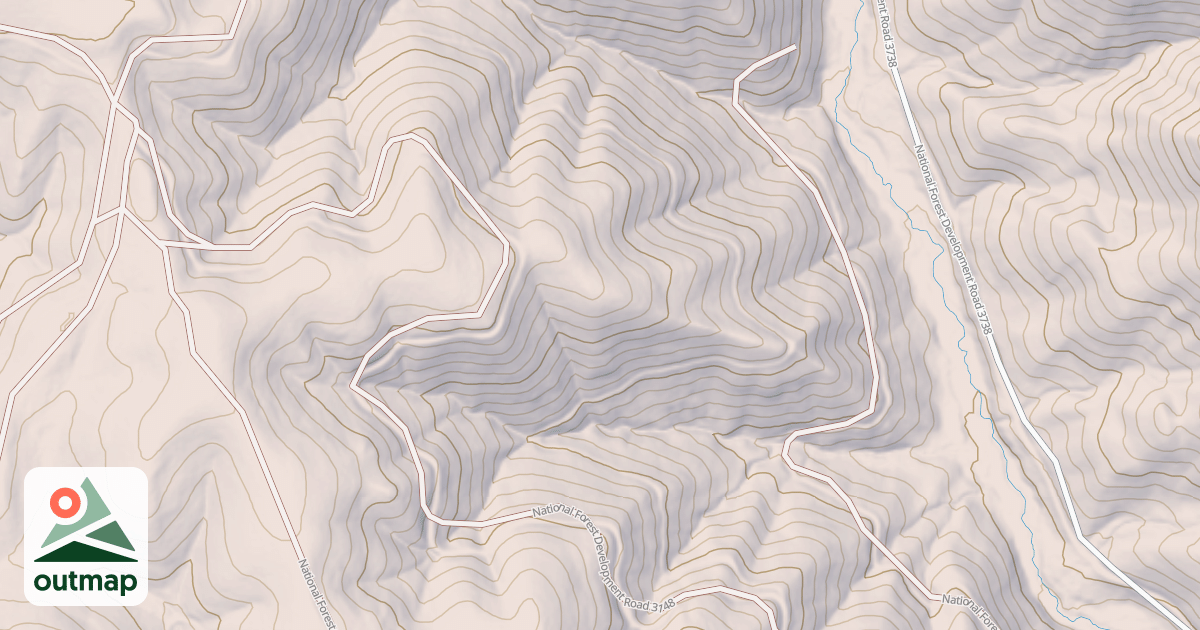 Map of USFS Motor Vehicle Use Map Trails 17877