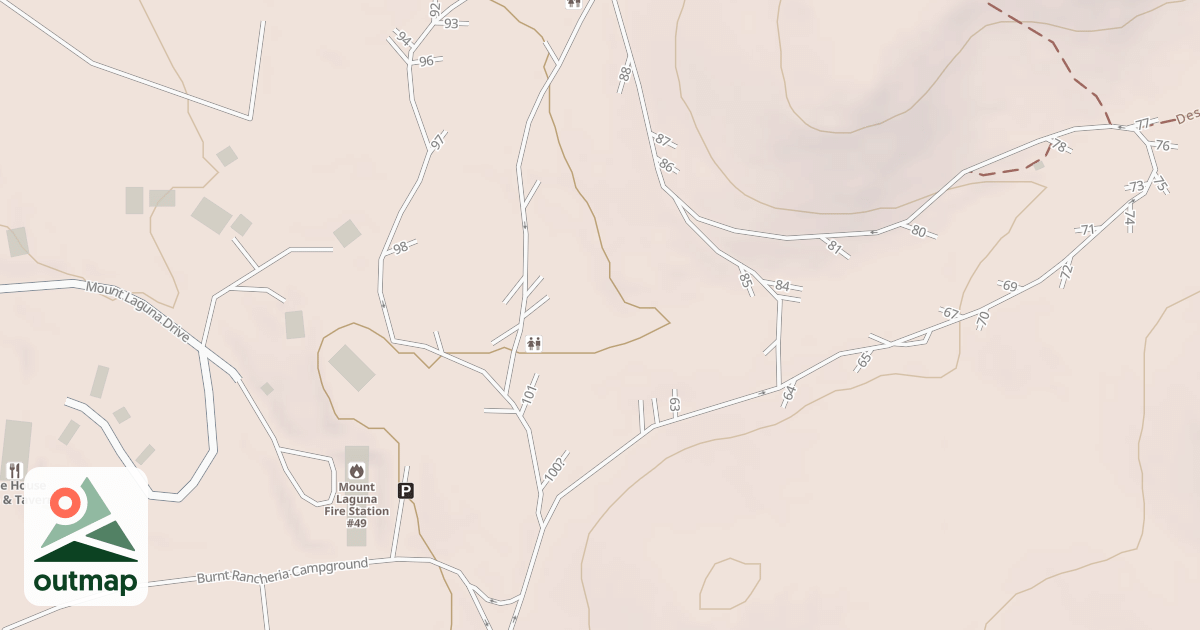 Map of BURNT RANCHERIA CG B