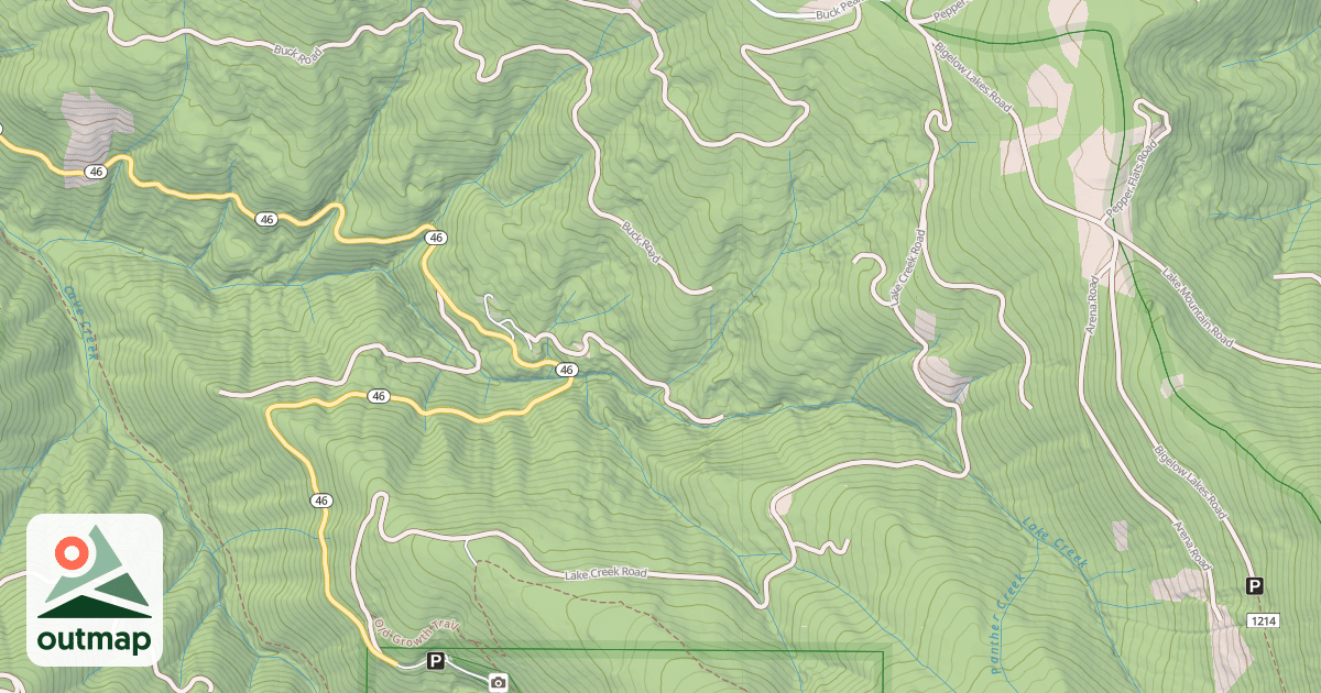 Map of LAKE CREEK