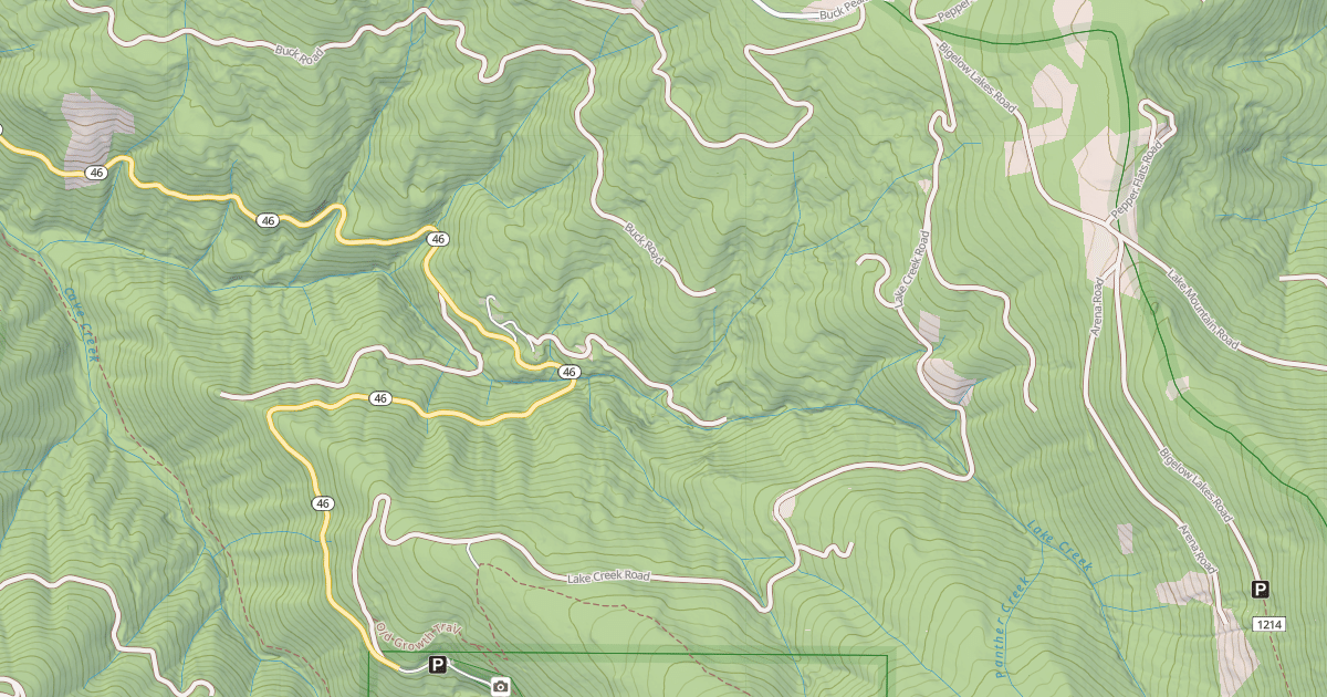 Map preview of LAKE CREEK