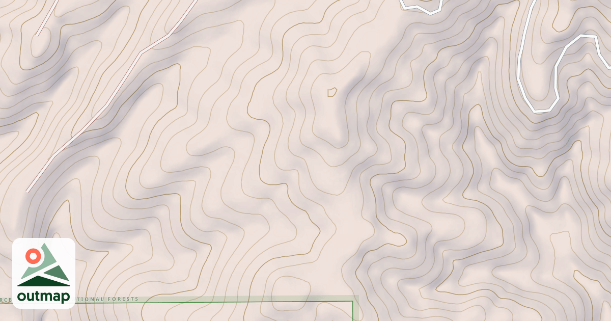 Map of BLAKES FORK RIDGE A