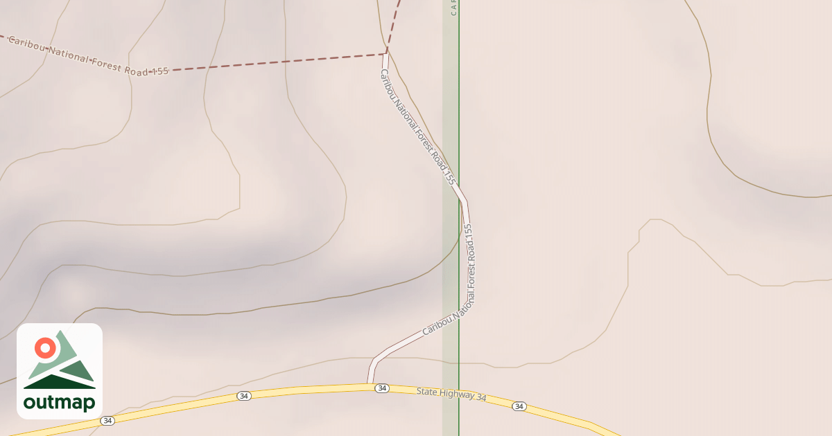 Map of HADERLIE CREEK