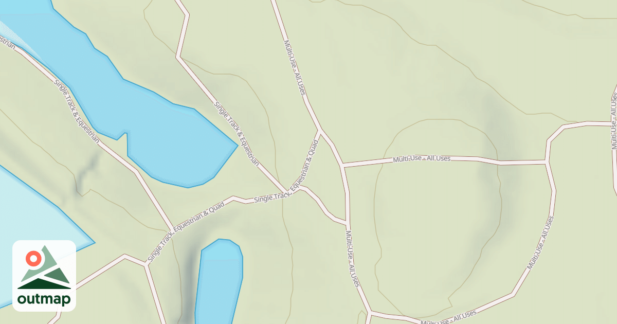 Map of Interlake State Recreation Area Trails