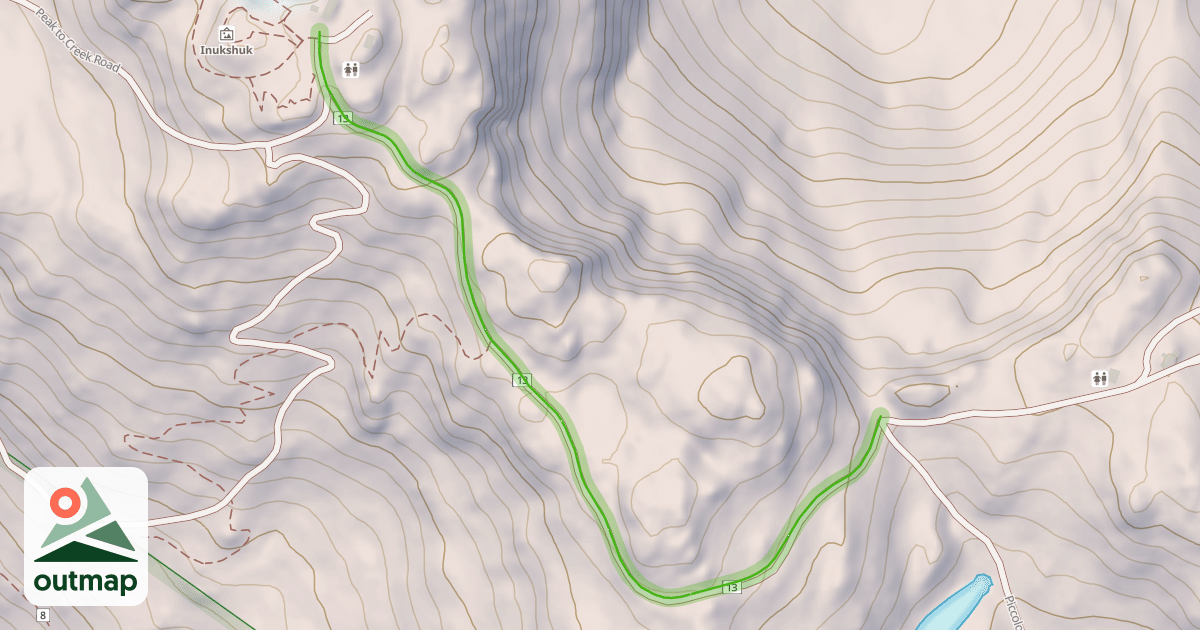 Map of Matthew's Traverse
