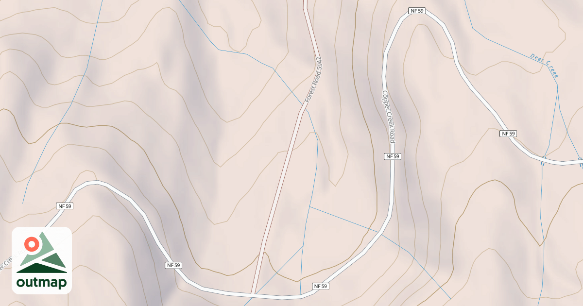 Map of MIDDLE DEER