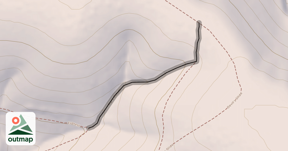 Map of Kip's Cutoff