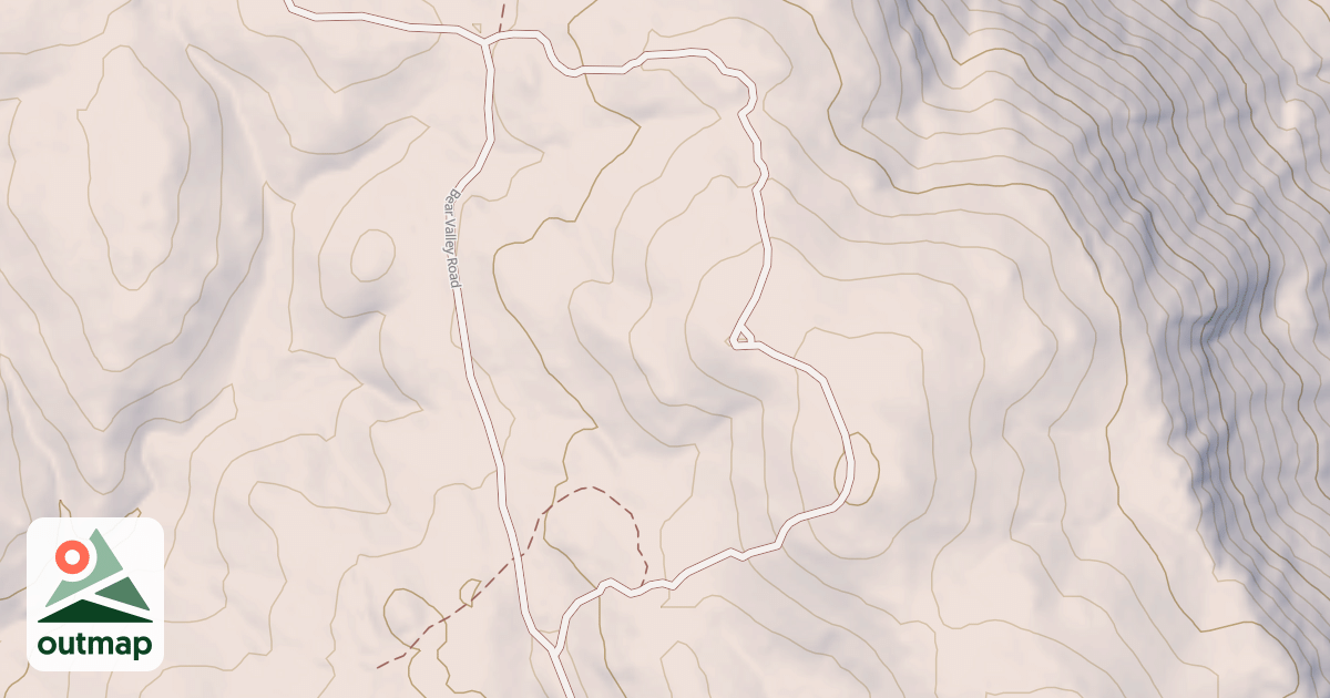 Map of Bear Valley