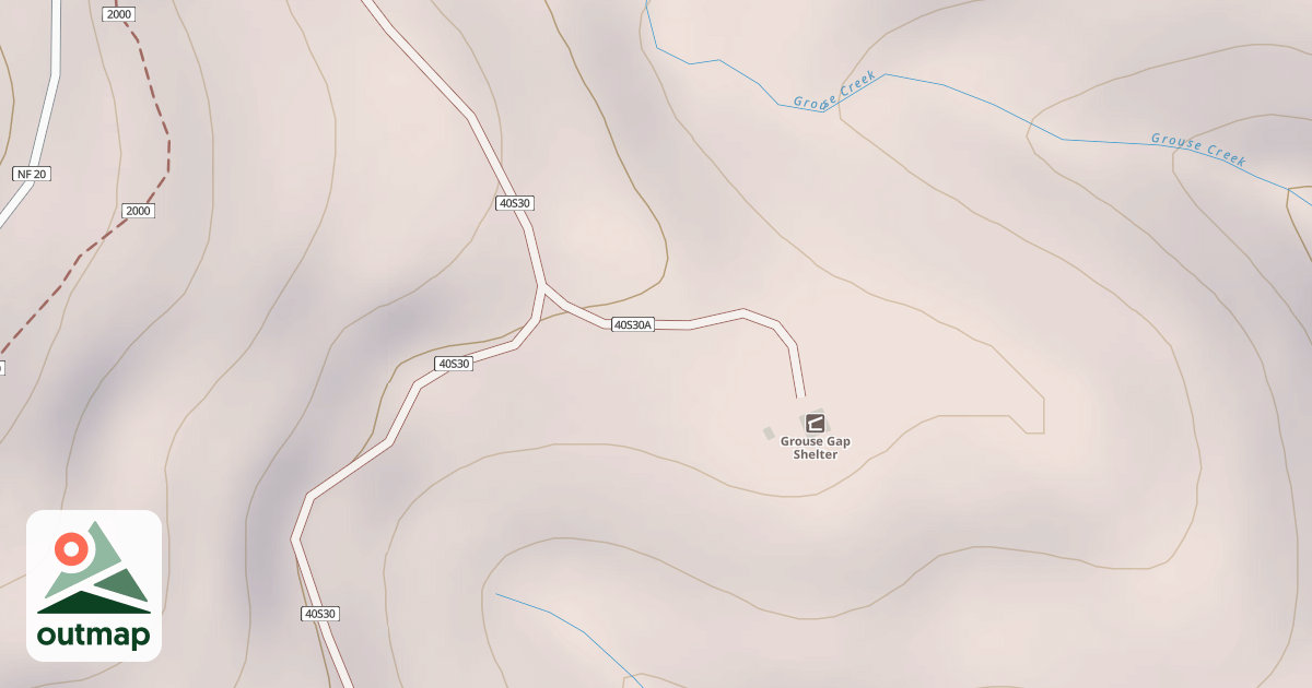Map of GROUSE SHELTER