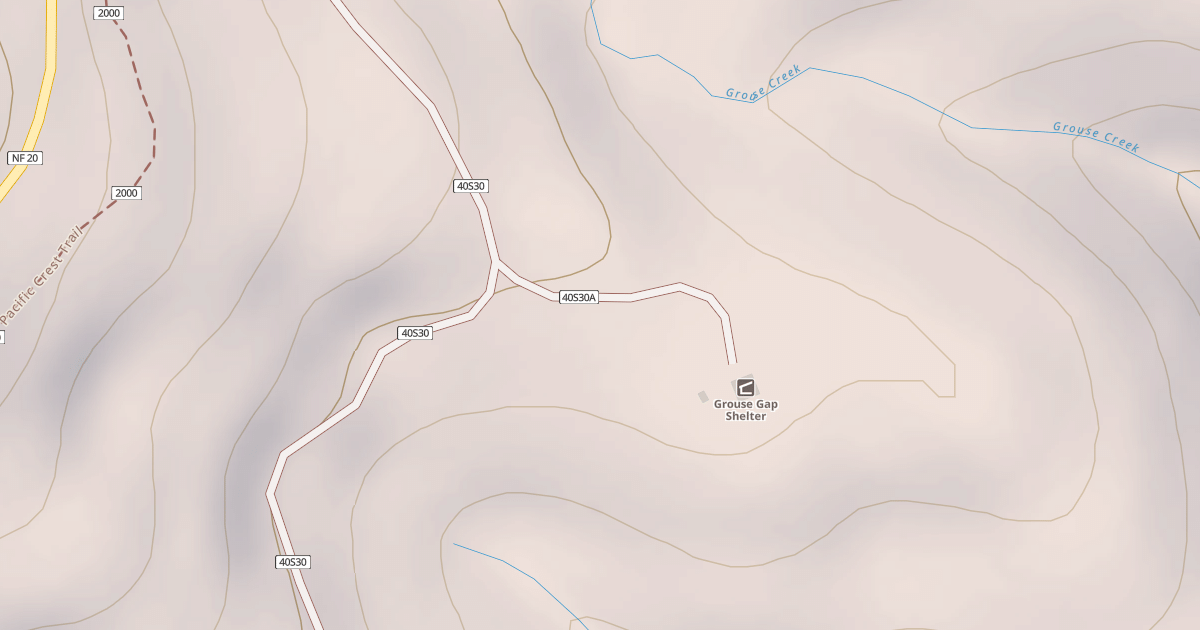 Map preview of GROUSE SHELTER